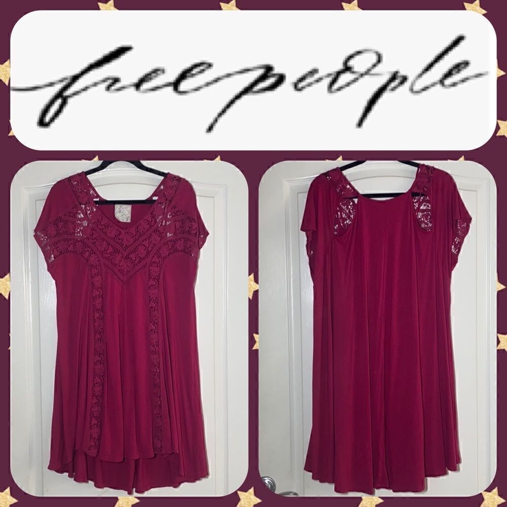 Free People Tunic/Dress Red Women's Size Medium